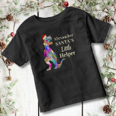 世界で一つだけの子供向けT-Rex恐竜クリスマス トドラーTシャツ
