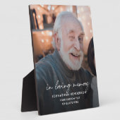 世界で一つだけの愛する記憶の写真 フォトプラーク (側面)