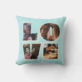 世界で一つだけの愛の写真コラージュ バレンタインデー クッション