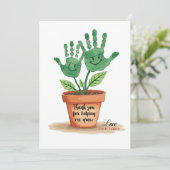 世界で一つだけの手形アート付き 先生への特別なギフト (スタンド正面)