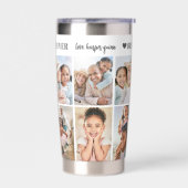 世界で一つだけの最高のママの写真コラージュ・マザー 保温保冷タンブラー (左面)