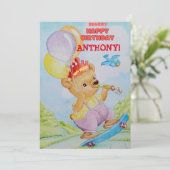 世界で一つだけの特別な少年の誕生日グリーティングカード サンキューカード (スタンド正面)