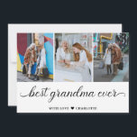 世界で一つだけの特別な祖母へのプレゼント 3枚の写真を飾るコラージュ カード<br><div class="desc">誕生日、クリスマス、結婚式、結婚記念日、卒業式、父の日、母の日など、特別なイベントに最適な、オリジナルの祖父母の写真コラージュを作成しましょう。 当社の簡単なデザインツールを使えば、友達、家族、旅行、趣味、ペットの好きな写真を追加して、見事なユニークな写真コラージュを作成できます。 当社のオーダーメイド写真コラージュは、家の装飾、ギフト、またはビジネスのプロモーションに最適です。</div>