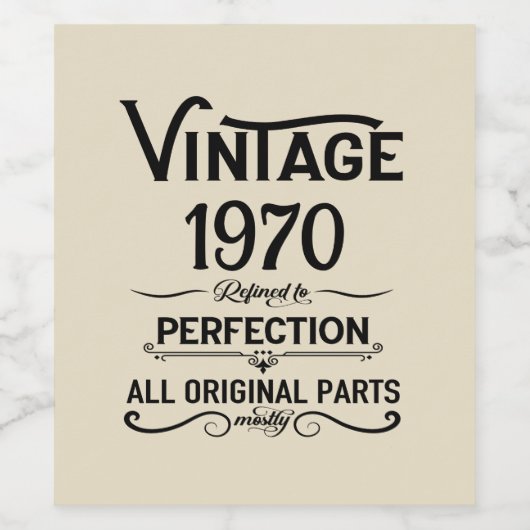 世界で一つだけの特別な55歳の誕生日パーティー ワインラベル (シングルラベル)