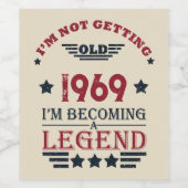 世界で一つだけの特別な55歳の誕生日パーティー ワインラベル (シングルラベル)