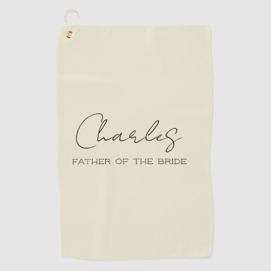 世界で一つだけの花嫁の父 ゴルフタオル (正面)