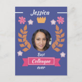 世界で一番かわいい同僚！　最高の仕事仲間 ポストカード (正面)