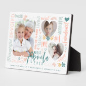 世界で一番すばらしいおばあちゃん いつだって愛してる グランドキッズ フォト コラージュ フォトプラーク (側面)