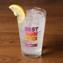 世界で一番すばらしいママ レトロ カスタムネーム カラフル  タンブラーグラス