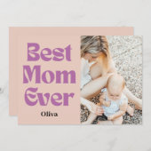 世界で一番すばらしいママ – 母の日の特別なギフト シーズンカード (正面/裏面)