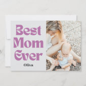 世界で一番すばらしいママ – 母の日の特別なギフト シーズンカード (正面)