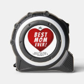 世界で一番すばらしいママ 赤ハート 家族ネーム メジャー (正面)