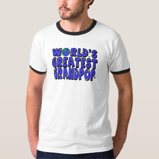 世界で一番のじぃじ Tシャツ (正面)