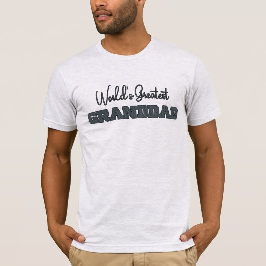 世界で一番のじぃじ Tシャツ (正面)