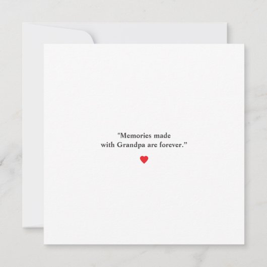 世界で一番のじいちゃんの写真 | ベストじいちゃんエバー (裏面)