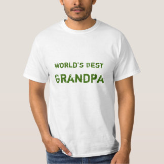 世界で一番のじいちゃん・おじいちゃん Tシャツ
