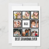 世界で一番のばあば フォトコラージュ8枚 シーズンカード (正面)