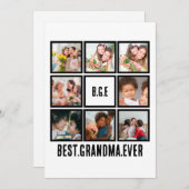 世界で一番のばあば フォトコラージュ8枚 シーズンカード (正面/裏面)