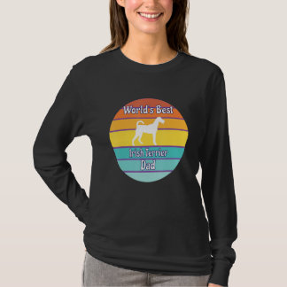 世界で一番のアイリッシュ・テリアのパパ Tシャツ
