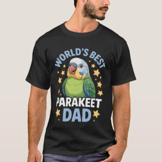 世界で一番のインコのパパ Tシャツ