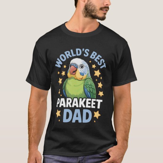 世界で一番のインコのパパ Tシャツ (正面)