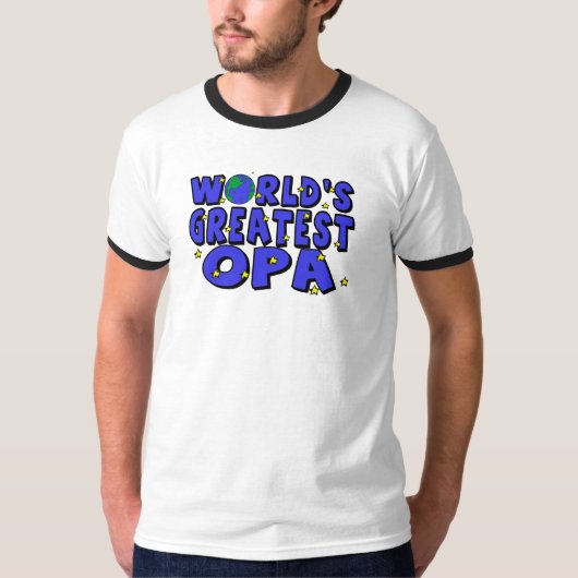 世界で一番のオパ Tシャツ (正面)