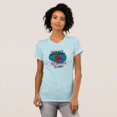 世界で一番のグランマのハート Tシャツ (正面フル)