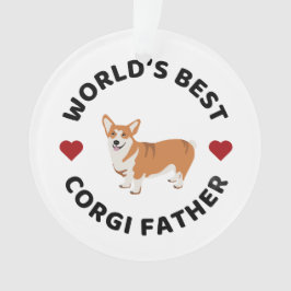 世界で一番のコーギーお父さん 犬のお父さん クリスマスプレゼント オーナメント