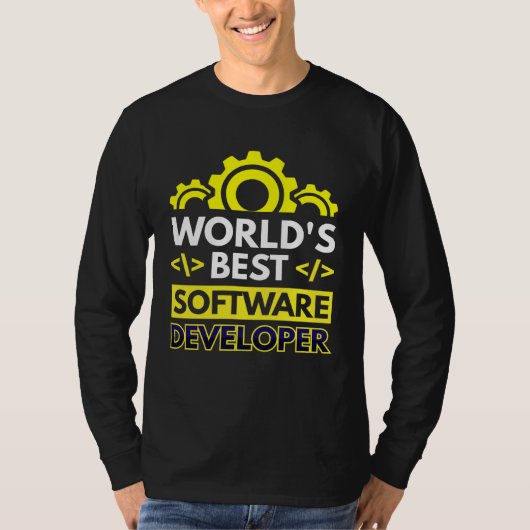 世界で一番のソフトウェア開発者 Tシャツ (正面)