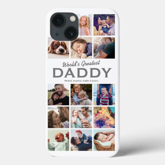 世界で一番のダディフォトコラージュ Case-Mate iPhoneケース (裏面)
