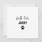 世界で一番のドッグママ あなただけのカスタム写真 カード (裏面)