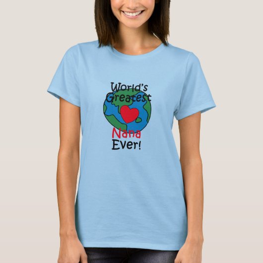 世界で一番のナナのハート Tシャツ (正面)