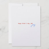 世界で一番のパパへ カード 誕生日カード (裏面)