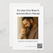 世界で一番のパパへ 招待状 (正面/裏面)