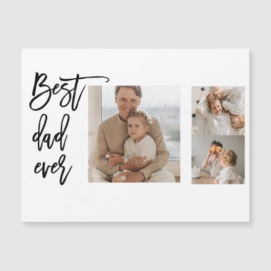 世界で一番のパパへ　最高のプレゼント　美しいコラージュ写真 (正面)