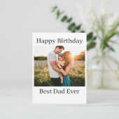世界で一番のパパ 誕生日おめでとう フォトアルバム ポストカード (スタンド正面)