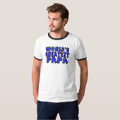 世界で一番のパパ Tシャツ (正面フル)