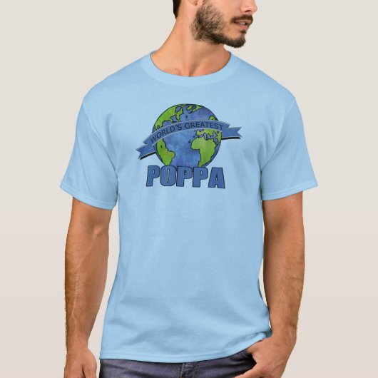 世界で一番のパパ Tシャツ (正面)