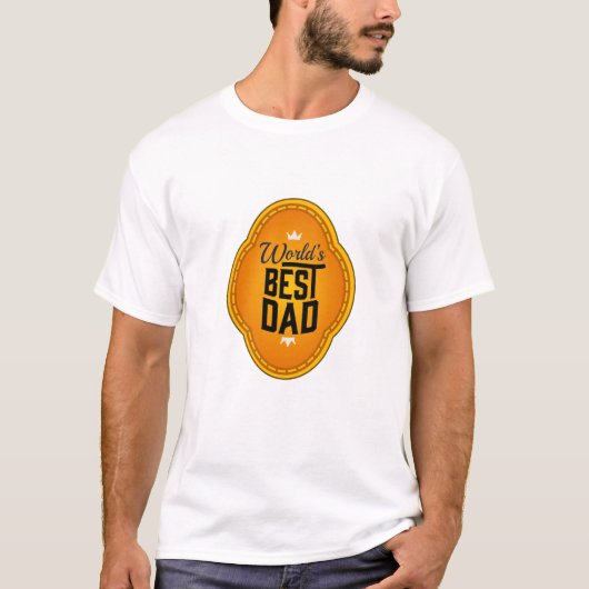 世界で一番のパパ Tシャツ (正面)