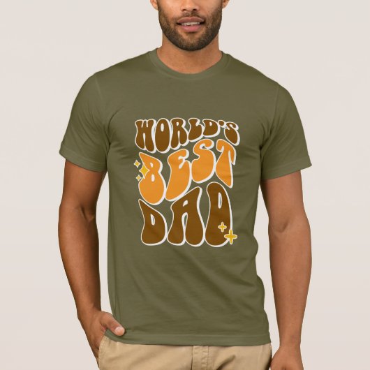 世界で一番のパパ  Tシャツ (正面)