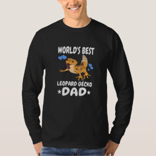 世界で一番のヒョウモントカゲモドキのパパ メンズ 少年 ペット トカゲ Tシャツ