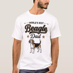 世界で一番のビーグル犬のパパ ビンテージ犬グッズ Tシャツ