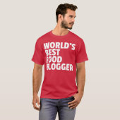世界で一番のフードブロガーの友達 Tシャツ (正面フル)