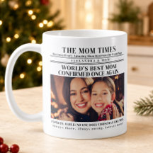 世界で一番のママのクリスマスフォト新聞