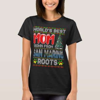 世界で一番のママ サンマリノ育ち クリスマスギフト Tシャツ