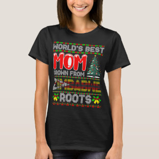 世界で一番のママ ズィンバブエ育ち クリスマスギフト Tシャツ