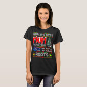 世界で一番のママ プエルトリコ育ち クリスマスギフト Tシャツ (正面フル)