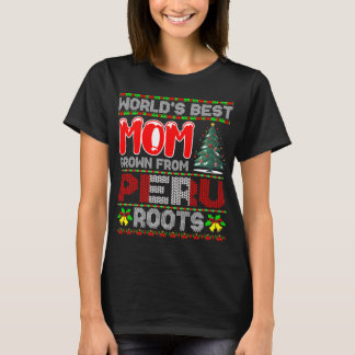 世界で一番のママ ペルー生まれのクリスマスギフト Tシャツ