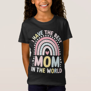 世界で一番のママ ボヘミアン虹 Tシャツ