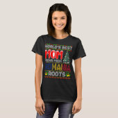 世界で一番のママ ルーマニア育ち クリスマスギフト Tシャツ (正面フル)